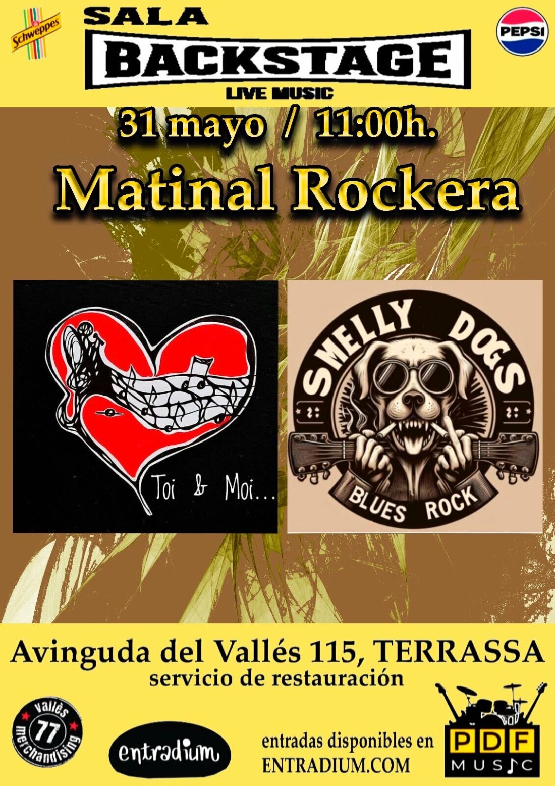 Matinal Rockera con Toi & Moi y Smelly Dogs