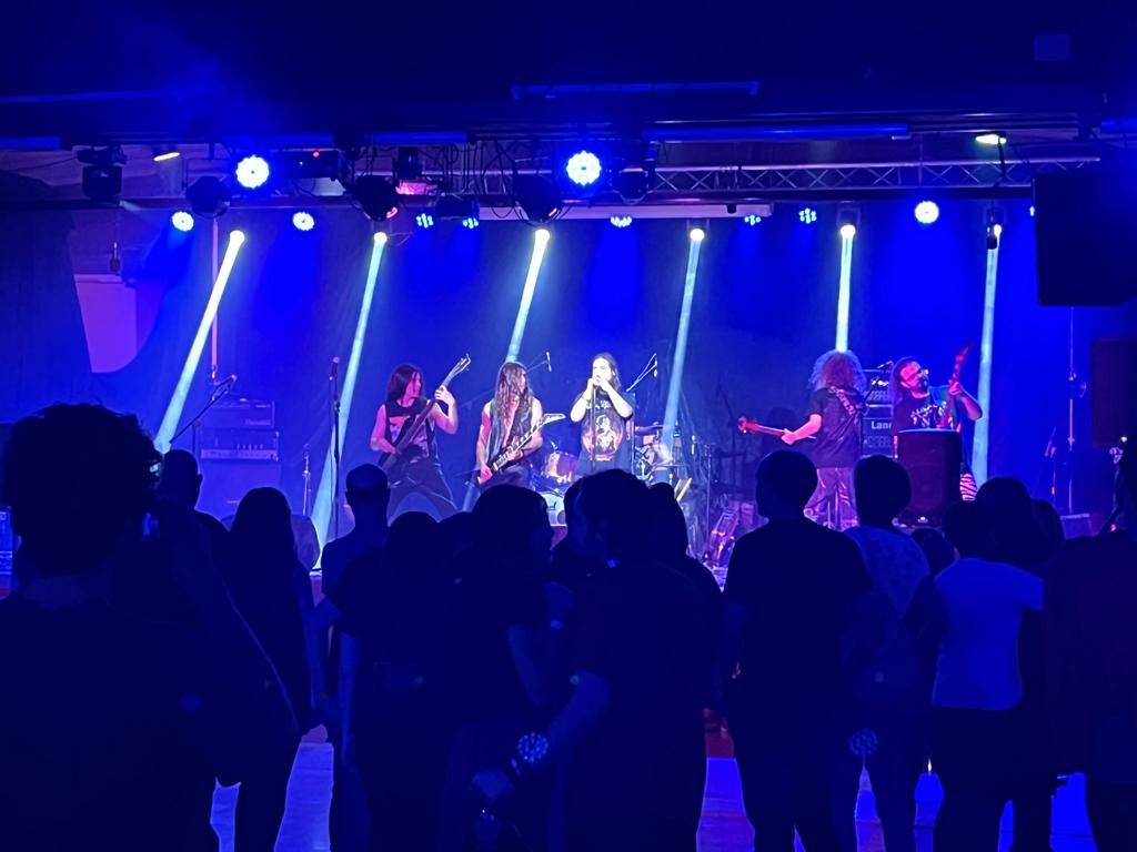 Durante concierto en Terrasa