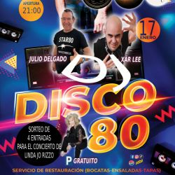 Noche Ochentera con Restauración y menú para grupos (Previa Reserva)