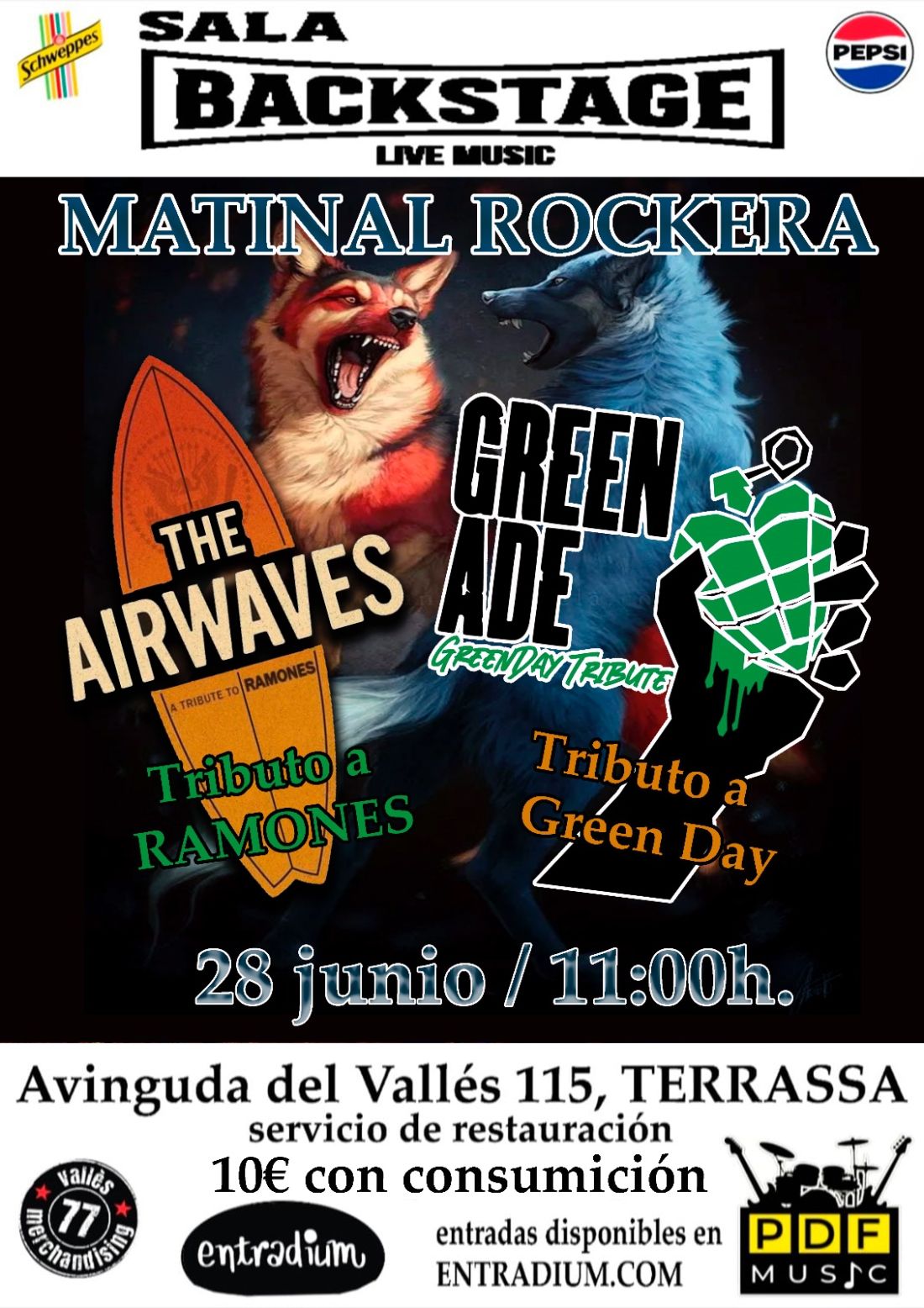 MATINAL ROCKERA: THE AIRWAVES + GREEN ADE
