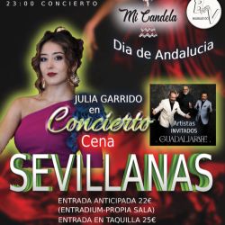 Noche de Sevillanas con Julia Garrido (opción a cena)