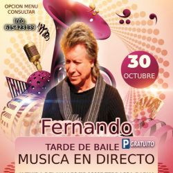 Tarde de Baile con servicio de Bar y Opción  menú (Previa Reserva)