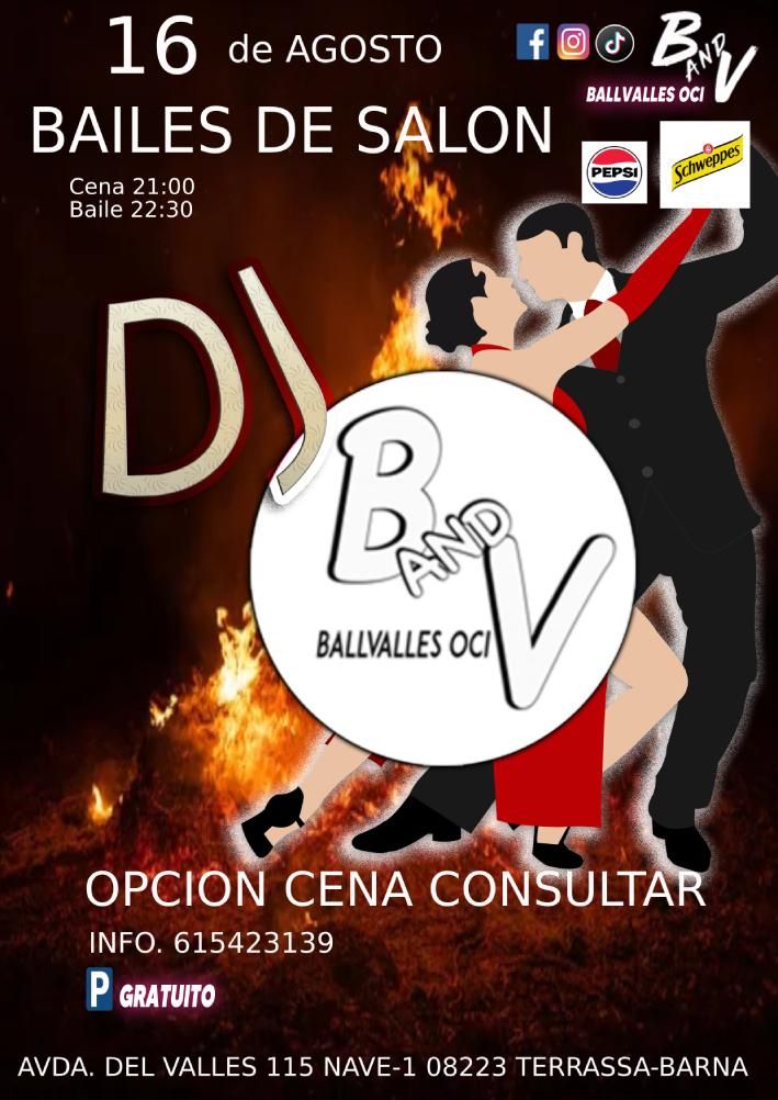 Noche de Baile de Salón con DJ B&V con opción a cena