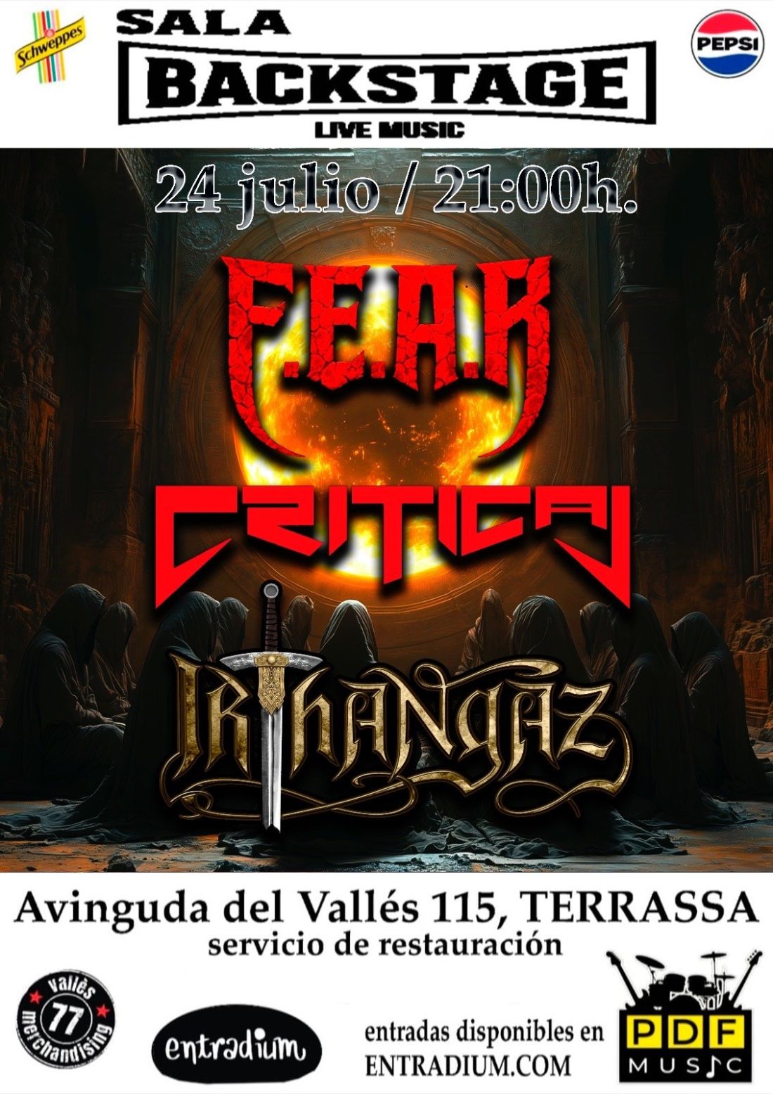 F.E.A.R.   CRITICAL   IRTHANGAZ en concierto