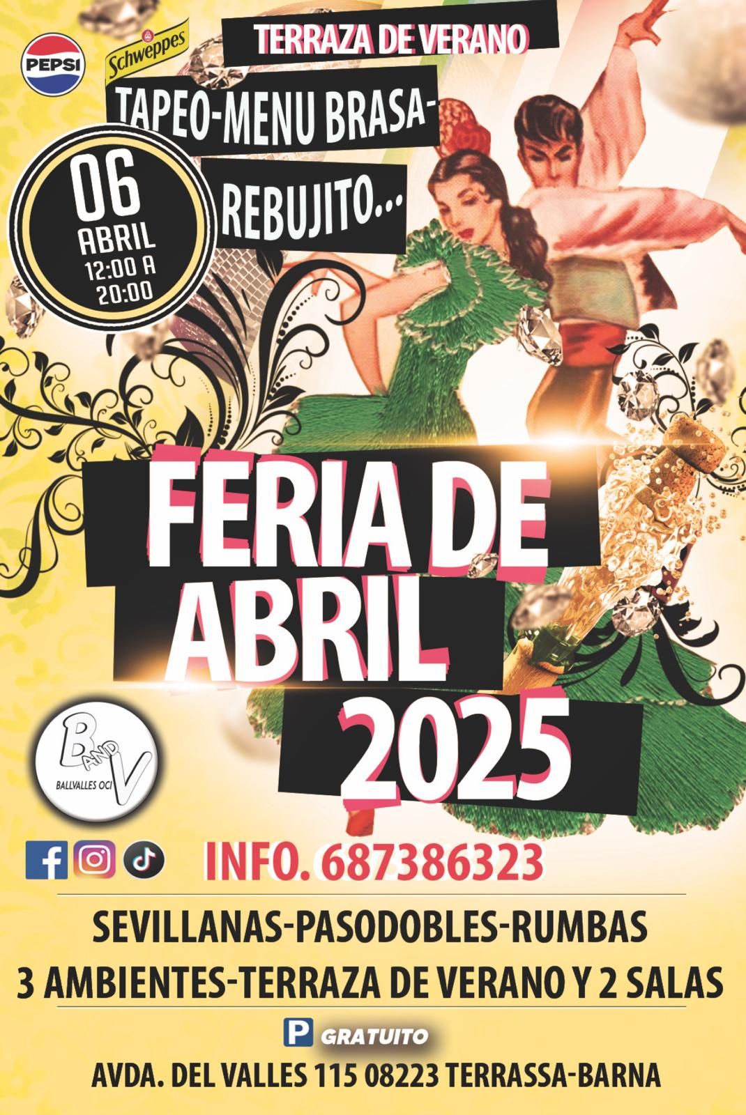 Feria de Abril 2025 Terraza Tapas Menu